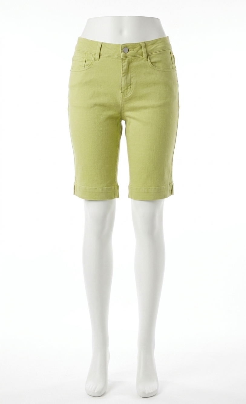 NEW TRIBAL 5 pocket bermuda shorts in wildlime